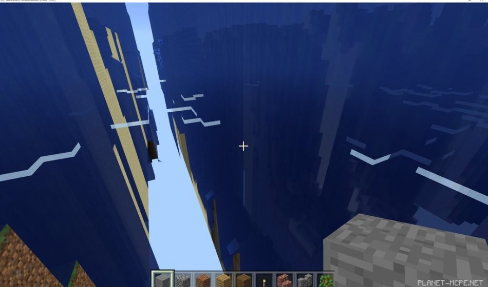 Мир MCPE 0.15.0 высотой в 256 блоков или 391?