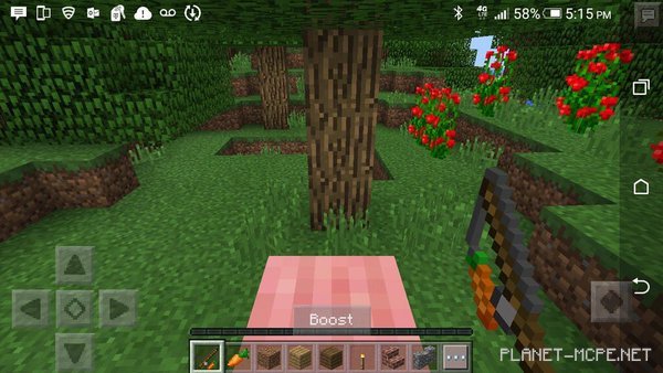 In Minecraft PE 0.15.0, there will be riding and a carrot on a stick!