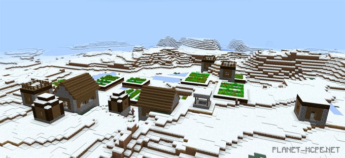 Три деревни в снежном биоме [0.15.x]