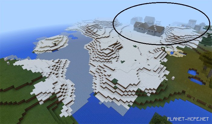 Савана деревня в снежном биоме [0.15.x]