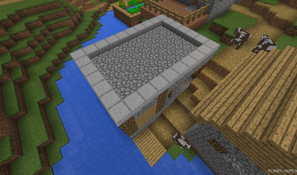 Деревня на грибном биоме с небольшим бонусом [0.15.x]