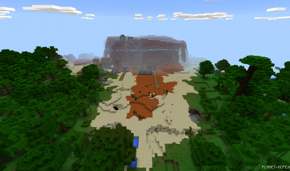 Деревня на биоме с обожжённой глиной [0.15.x]