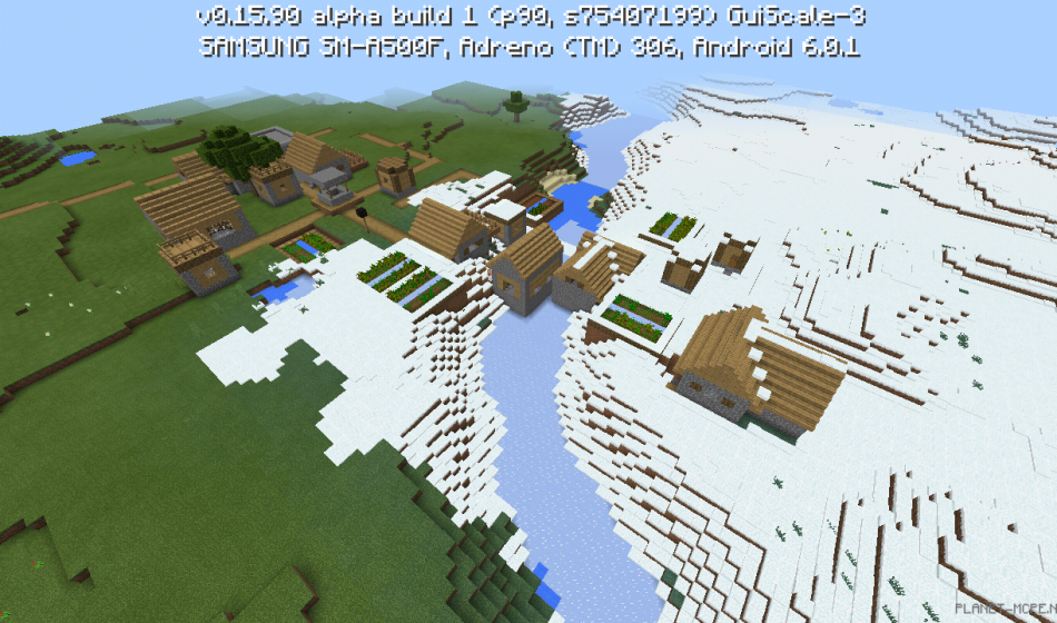 Деревня в зимнем биоме [0.16.x - 0.15.x]