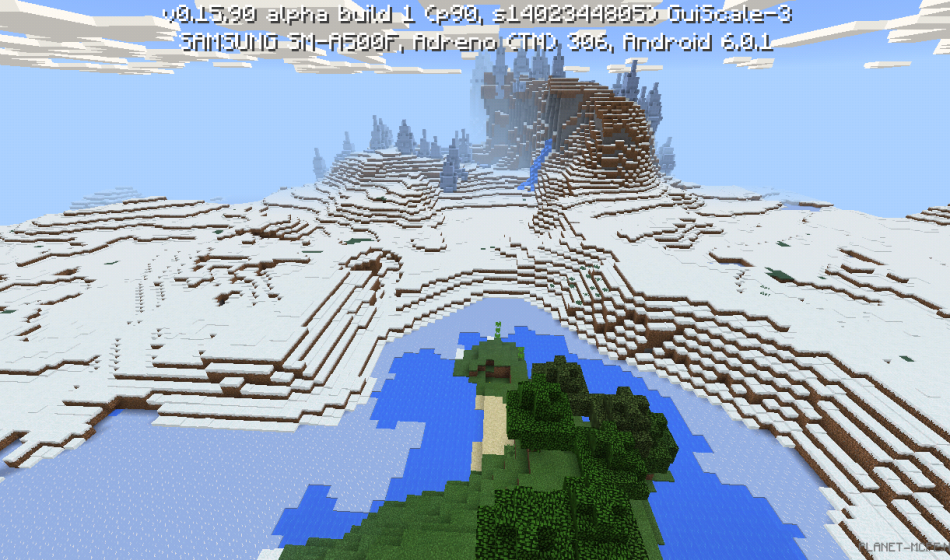 Зимний биом с ледяными шипами [0.16.x - 0.15.x]