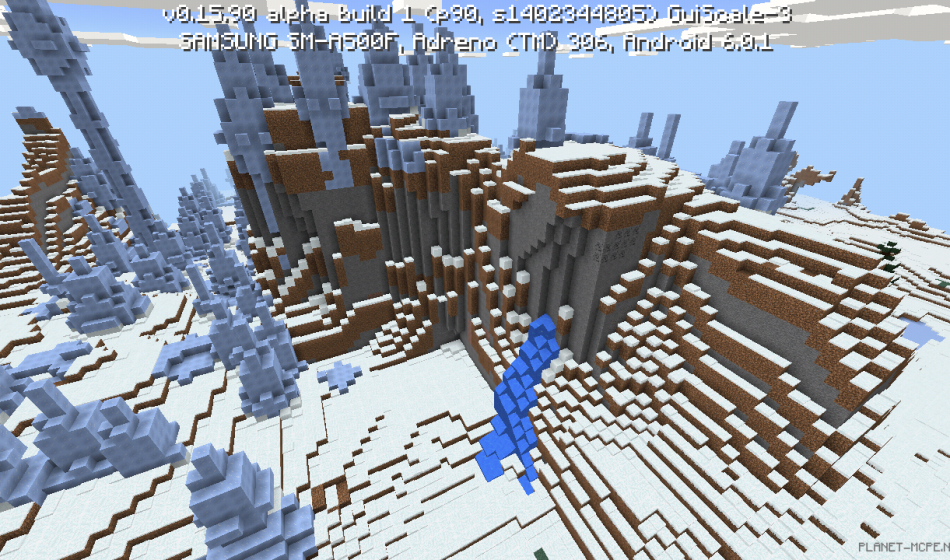 Зимний биом с ледяными шипами [0.16.x - 0.15.x]