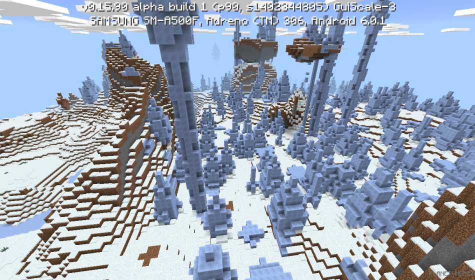 Зимний биом с ледяными шипами [0.16.x - 0.15.x]