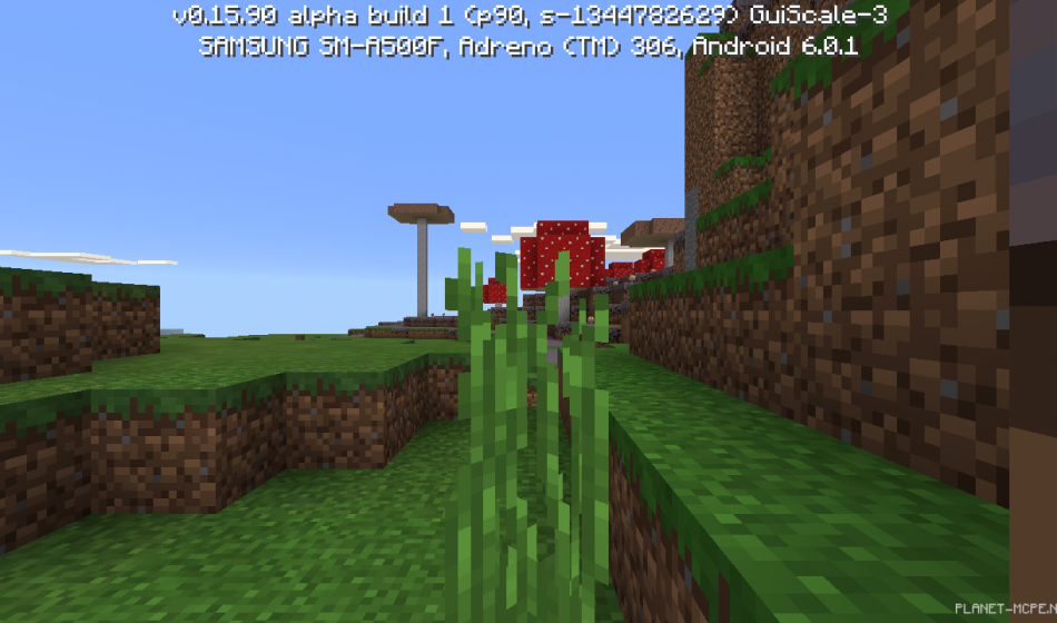 Грибной биом на спавне [0.16.x - 0.15.x]