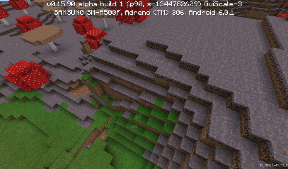 Грибной биом на спавне [0.16.x - 0.15.x]