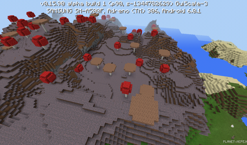 Грибной биом на спавне [0.16.x - 0.15.x]