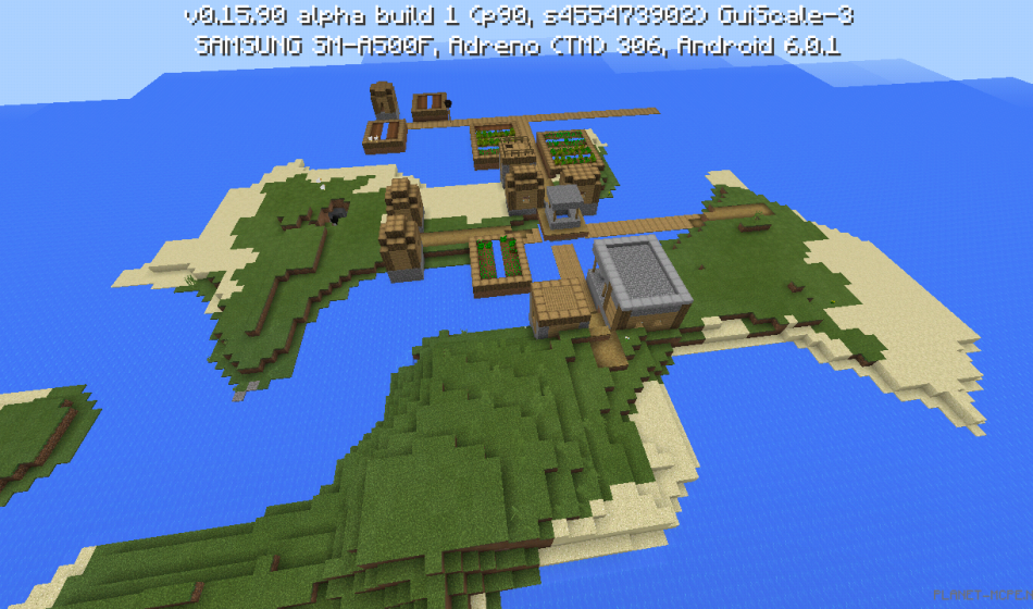 Деревня с кузницей на острове [0.16.x - 0.15.x]