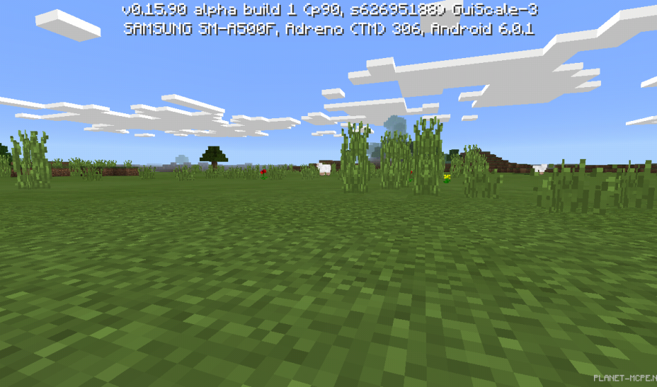 Плоская поляна на спавне [0.16.x - 0.15.x]