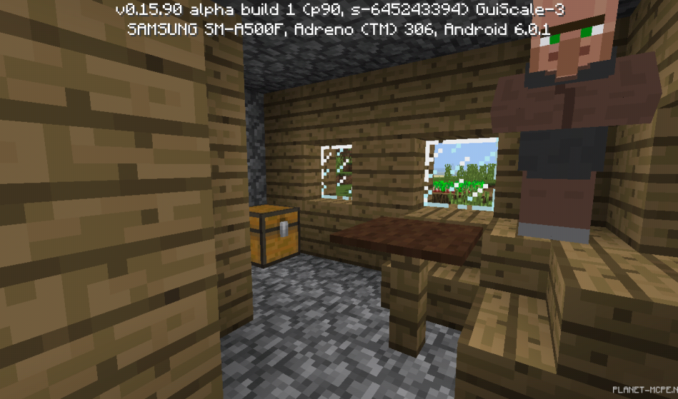 Деревня с кузницей, рядом с глиняным биомом [0.16.x - 0.15.x]