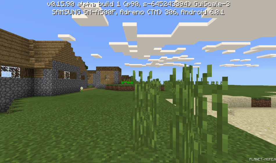 Деревня с кузницей, рядом с глиняным биомом [0.16.x - 0.15.x]