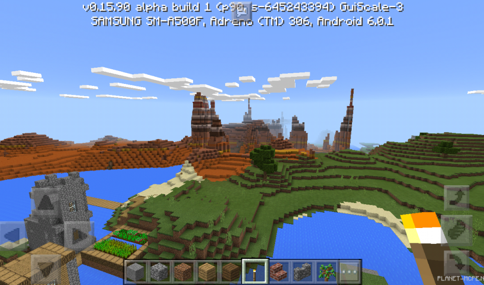 Деревня с кузницей, рядом с глиняным биомом [0.16.x - 0.15.x]