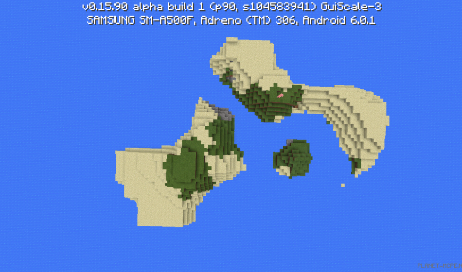 Три крошечных остров на спавне [0.16.x - 0.15.x]