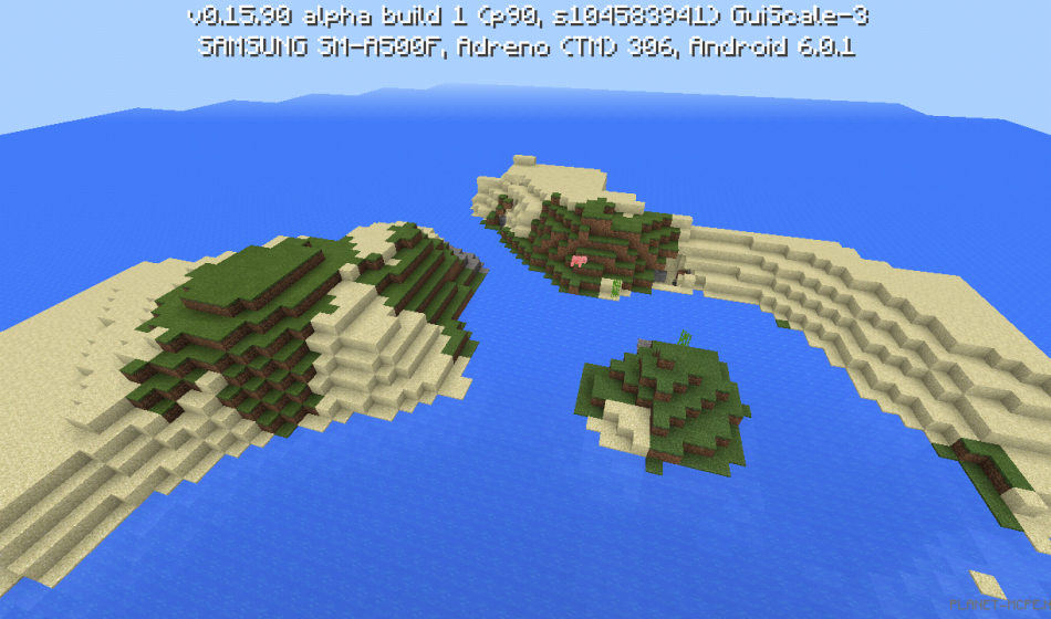 Три крошечных остров на спавне [0.16.x - 0.15.x]