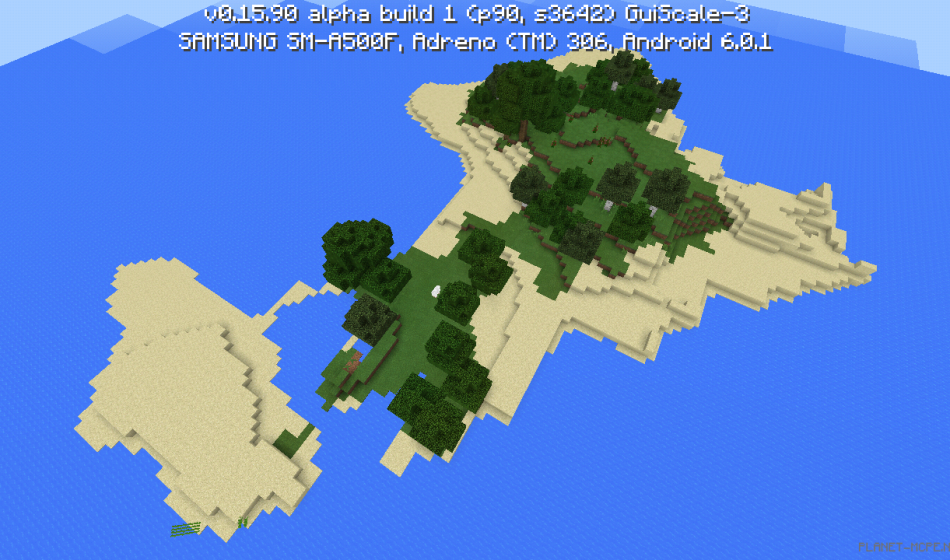 Три хороших острова возле спавна [0.16.x - 0.15.x]