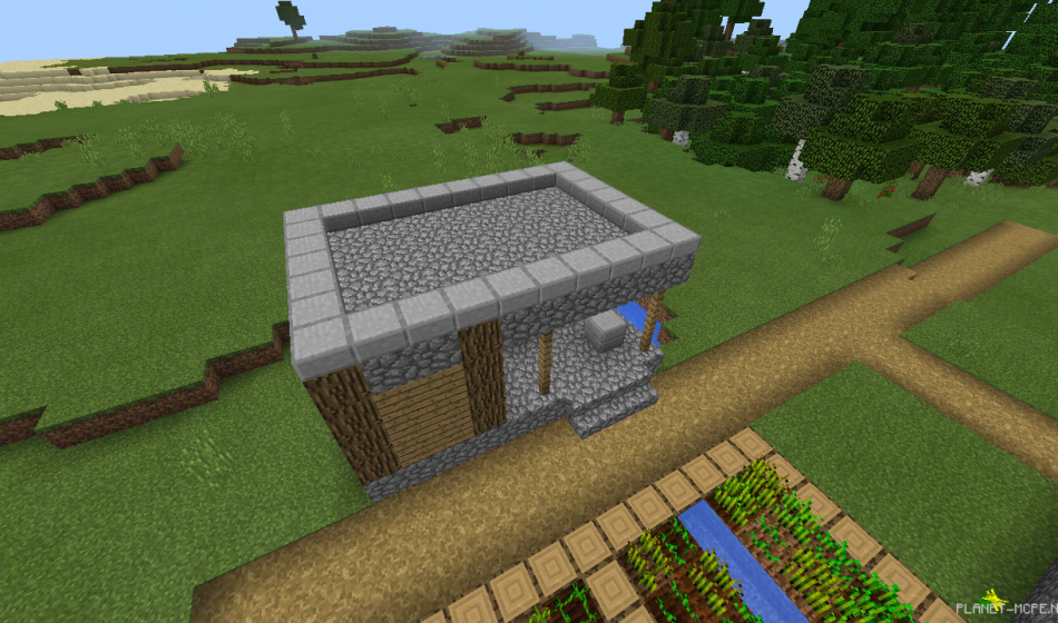 Простая деревня на спавне [0.16.x - 0.15.x]