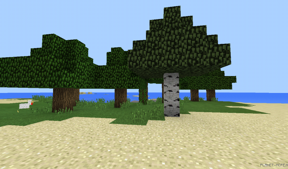 Идеально ровный остров с деревьями [0.16.x - 0.15.x]