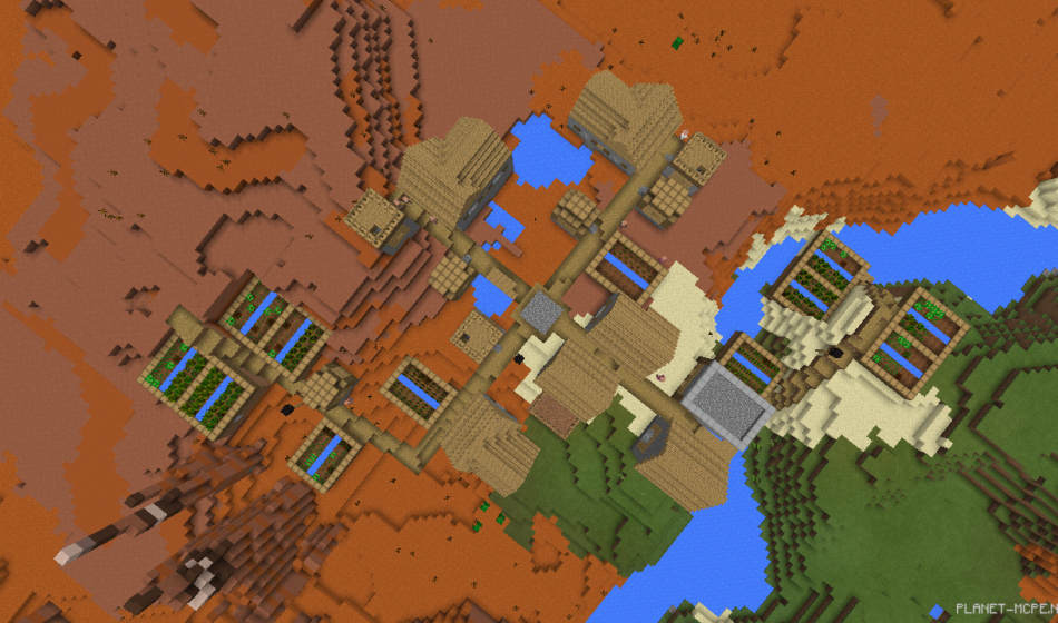 Деревня в биоме с обожжённой глиной [0.16.x]