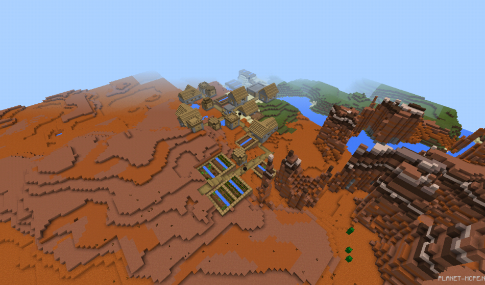 Деревня в биоме с обожжённой глиной [0.16.x]