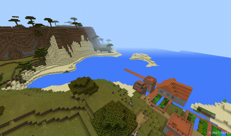 Тройная деревня на спавне [0.16.x]