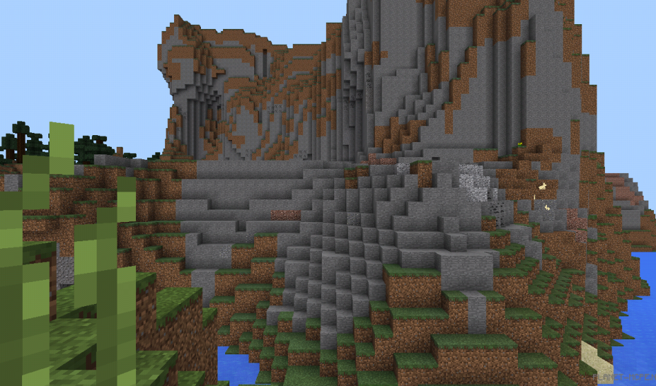 Деревня из красного дерева на склоне горы [0.16.1|0.16.0]