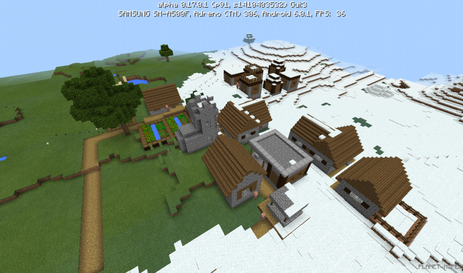 Деревня и иглу в снежном биоме [0.17.0]