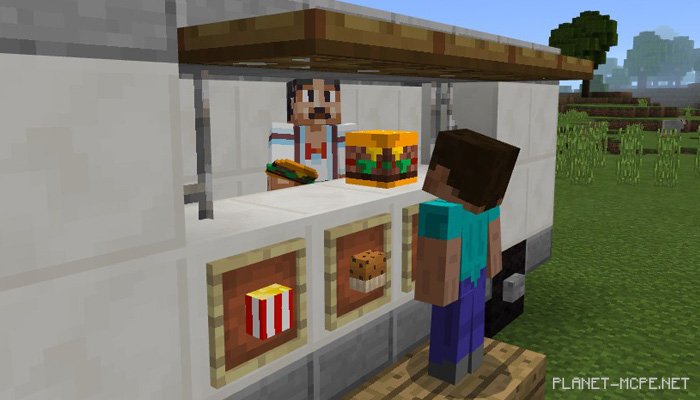 Текстурпак Food Mob Heads 1.0/0.17.0/0.16.1/0.16.0