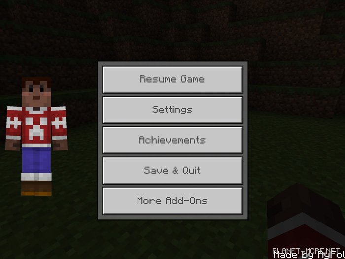 Текстур пак CustomPauseScreen 1.0/0.17.0