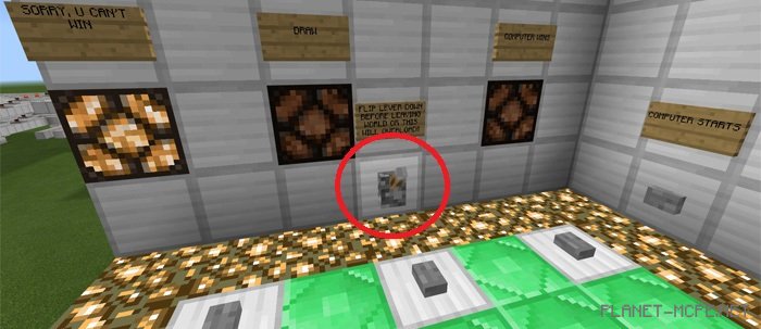 Карта Tic-Tac-Toe [Редстоун]