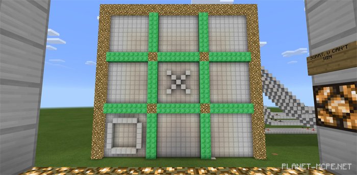 Карта Tic-Tac-Toe [Редстоун]