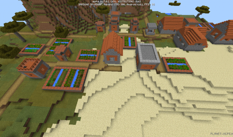 Деревня из красного дерева с кузницей [1.0/0.17.0]