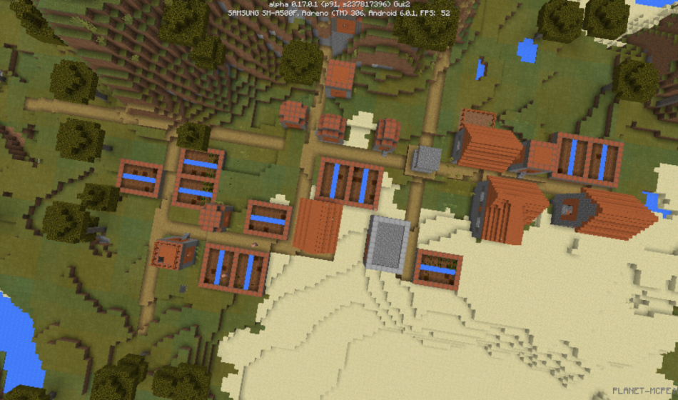 Деревня из красного дерева с кузницей [1.0/0.17.0]