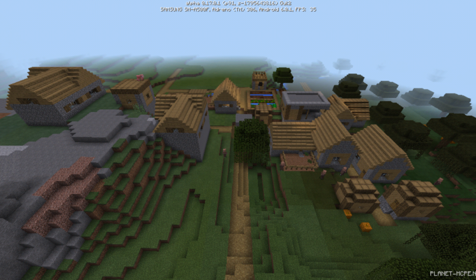 Деревня рядом с обрывистыми горами [1.0/0.17.0]