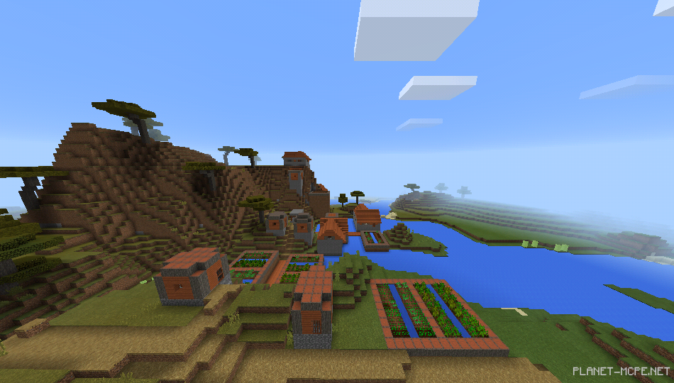 Деревня из красного дерева на горах [1.0/0.17.0]