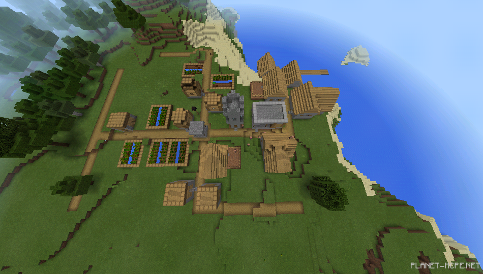 Деревня возле спавна и деревня в небесах [1.0/0.17.0]
