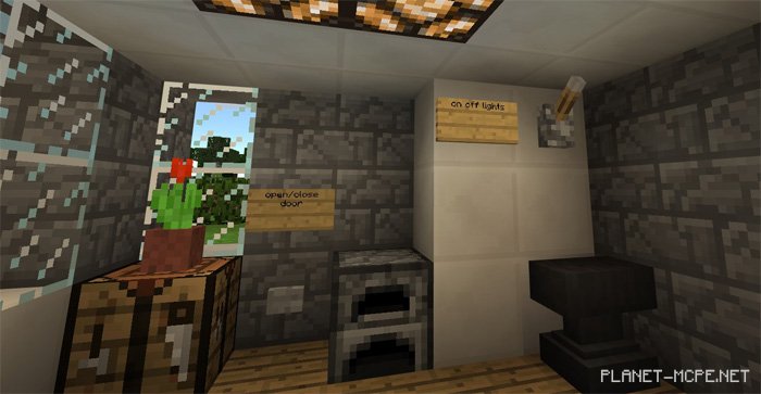 Map 17×17 Piston House [Redstone]