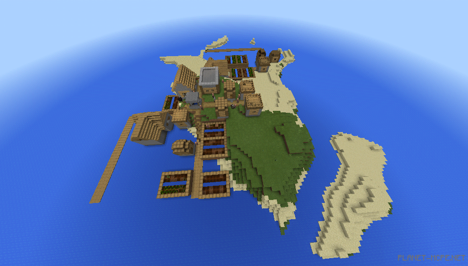 Деревня с кузницей на острове для выживания [1.0.4/1.0.0]