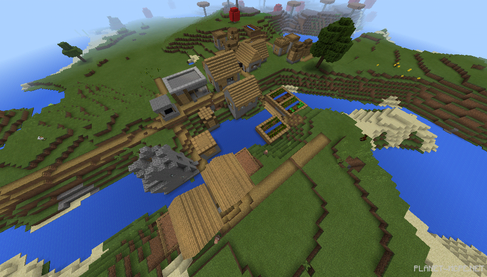 Деревня и грибной биом [1.0.5/1.0.0]