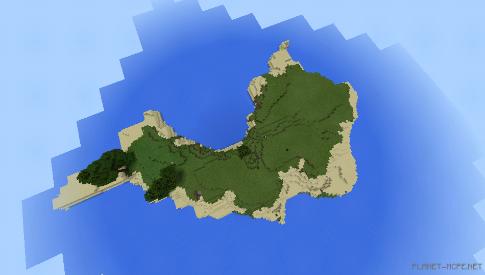 Большой остров с алмазами и рудами [1.0.5/1.0.0]