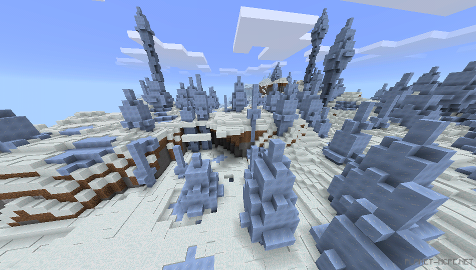 Биом с ледяными шипами и деревня [1.0.5/1.0.0]