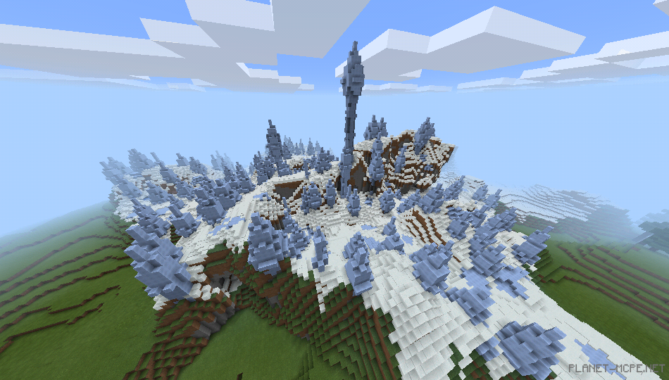 Биом с ледяными шипами и деревня [1.0.5/1.0.0]