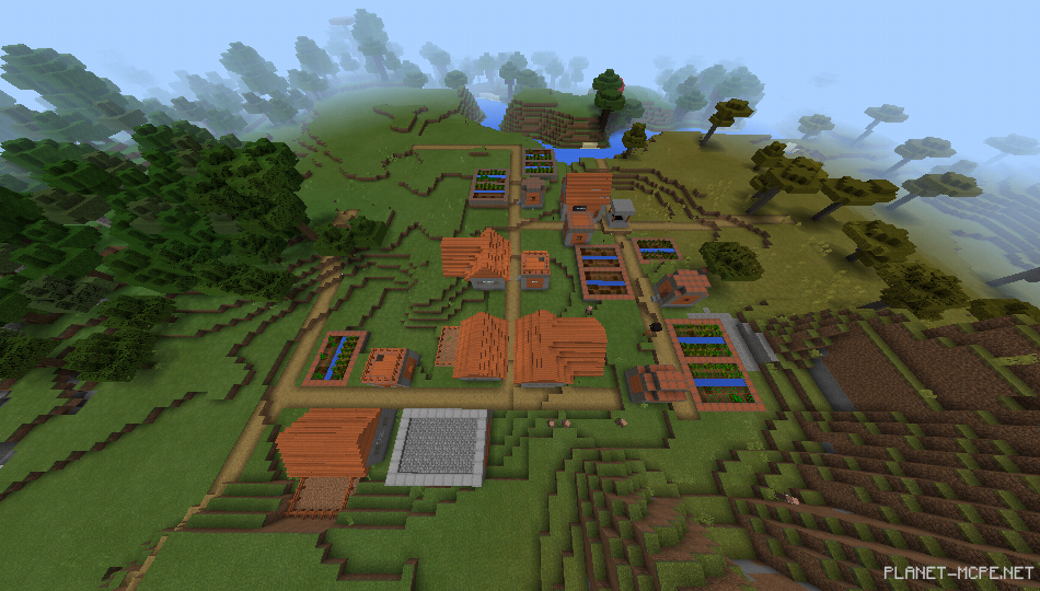 Деревня из акаций на спавне [1.0.5/1.0.0]