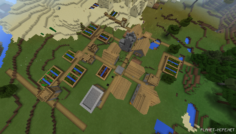 Две деревни в трёх биомах на спавне [1.0.6/1.0.0]