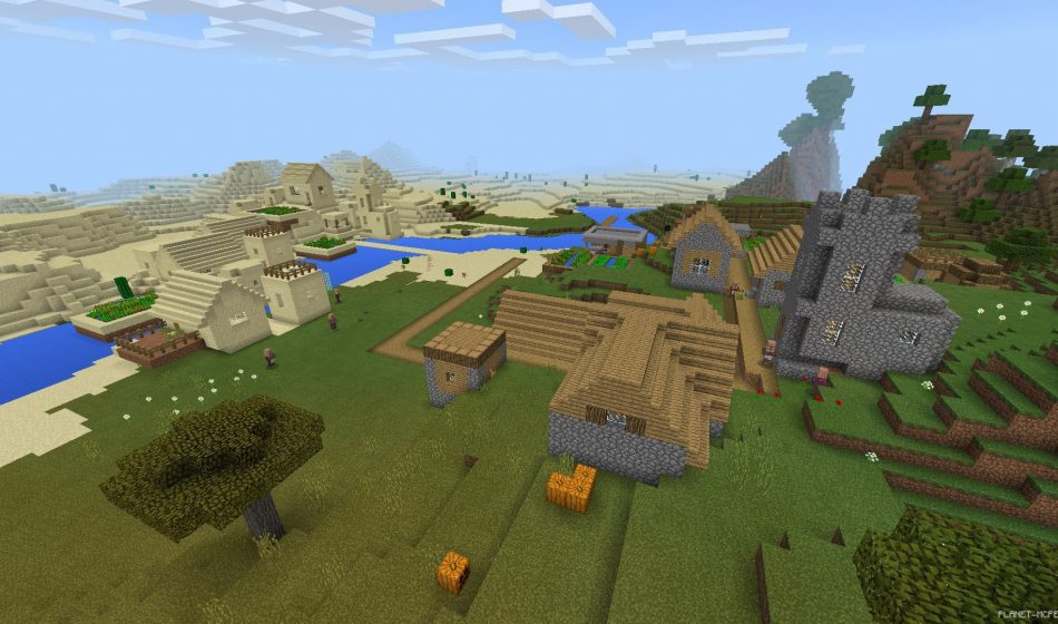 Три деревни вместе и пустынный данж [1.0.8/1.0.0]