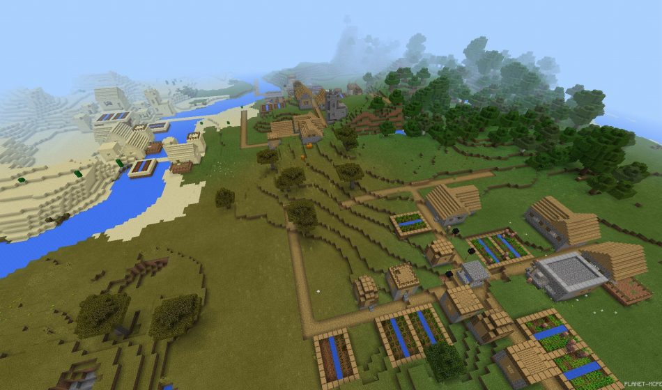 Три деревни вместе и пустынный данж [1.0.8/1.0.0]