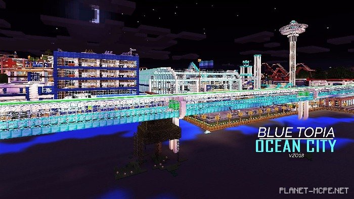 Канал в Майнкрафте | Карта Голубая утопия