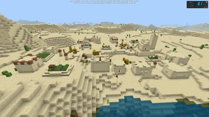 Сид с деревнями и пирамидами 1.16 | Сиды для Minecraft