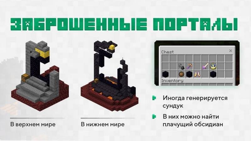 Скачать Майнкрафт 1.16 на Андроид (Полная версия) | Заброшенные порталы